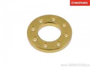 Parafuso Saiba M5 5.00 x 10.00 x 1.30 mm alumínio corrida dourado - JM