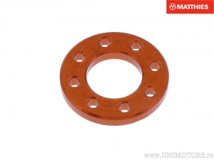 Parafuso Saiba M5 5,00 x 10,00 x 1,30 mm de alumínio laranja para corridas de motocicleta - JM