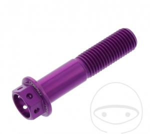 Parafuso tampa hexagonal Pro Bolt M10 x 1.25 x 45 mm alumínio corrida violeta - JM