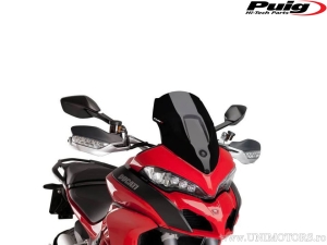 Parbriz racing Puig negru - Ducati Multistrada 1200 ABS / Multistrada 1260 ABS / Multistrada 950 ABS - V2 S ABS - Puig