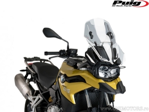 Parbriz touring Puig New Generation naked transparent - BMW F 750 850 GS ABS - GS ABS DTC - GS ABS ESA ('18-'19) - Puig