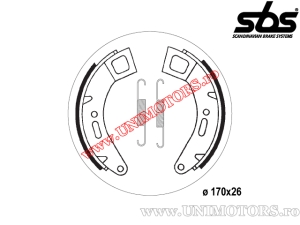 Pastiglie freno anteriori - 170x26mm SBS 2184 - (SBS)