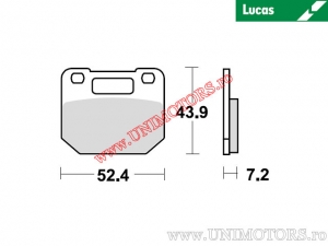 Pastiglie freno anteriori - MCB556 organiche - Lucas TRW