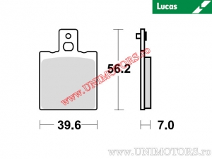 Pastiglie freno anteriori - MCB75 organiche - Lucas TRW