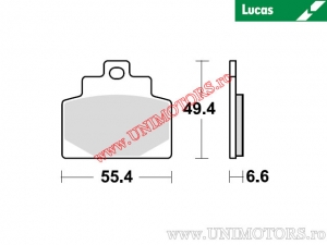 Pastiglie freno anteriori - MCB886SRM sinterizzate SRM - Lucas TRW