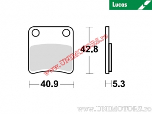 Pastiglie freno anteriori / parcheggio MCB832P organiche - Lucas TRW