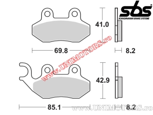 Pastiglie freno anteriori - SBS 140HF (ceramica) - (SBS)