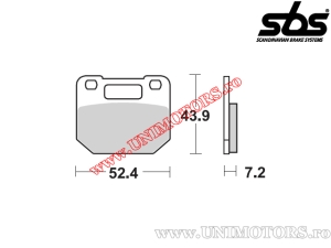 Pastiglie freno anteriori - SBS 587HF (ceramica) - (SBS)