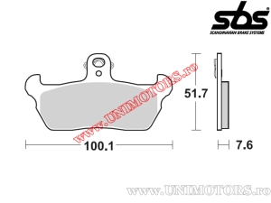 Pastiglie freno anteriori - SBS 641HF (ceramica) - (SBS)