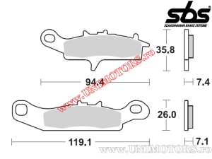 Pastiglie freno anteriori - SBS 798SI (metalliche / sinterizzate) - (SBS)