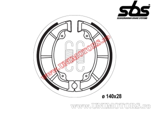 Pastiglie freno posteriori - 140x28mm SBS 2040 - (SBS)