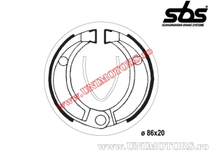 Pastiglie freno posteriori - 86x20mm SBS 2043 - (SBS)