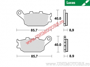 Pastiglie freno posteriori - MCB634 organiche - Lucas TRW