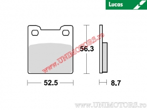 Pastiglie freno posteriori - MCB678 organiche - Lucas TRW