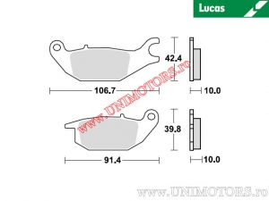 Pastiglie freno posteriori - MCB738 organiche - Lucas TRW