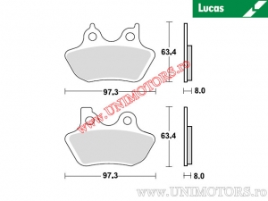 Pastiglie freno posteriori - MCB778SH sinterizzate SH - Lucas TRW