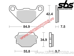 Pastiglie freno posteriori - SBS 684HF (ceramica) - (SBS)