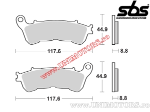 Pastiglie freno posteriori - SBS 828HF (ceramiche) - (SBS)