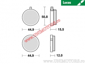 Pastilhas de freio dianteiras - MCB14 orgânicas - Lucas TRW