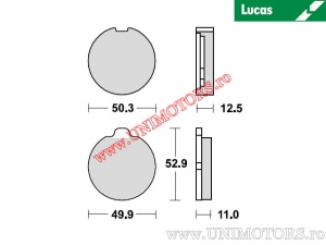 Pastilhas de freio dianteiras - MCB70 orgânicas - Lucas TRW