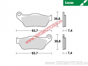 Pastilhas de freio dianteiras - MCB786SRM sinterizadas SRM - Lucas TRW