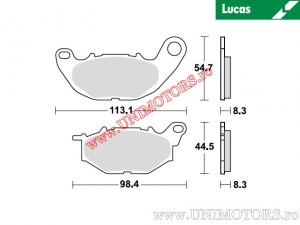 Pastilhas de freio dianteiras - MCB878SRQ sinterizadas SRQ - Lucas TRW