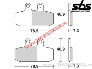 Pastilhas de freio dianteiras - SBS 179CT (tecnologia de carbono) - (SBS)