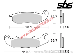 Pastilhas de freio dianteiras - SBS 180CT (tecnologia de carbono) - (SBS)