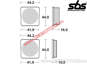 Pastilhas de freio dianteiras - SBS 531HF (cerâmica) - (SBS)