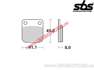 Pastilhas de freio dianteiras - SBS 536SI (metálicas / sinterizadas) - (SBS)