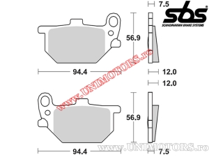 Pastilhas de freio dianteiras - SBS 545HF (cerâmica) - (SBS)