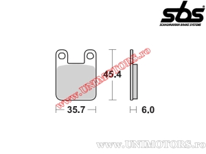 Pastilhas de freio dianteiras - SBS 559HS (metálicas / sinterizadas) - (SBS)