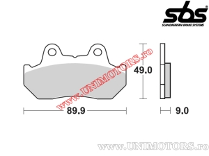 Pastilhas de freio dianteiras - SBS 572HF (cerâmica) - (SBS)