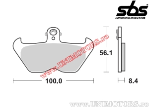 Pastilhas de freio dianteiras - SBS 703HS (metálicas / sinterizadas) - (SBS)