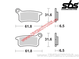 Pastilhas de freio dianteiras - SBS 783SI (metálicas / sinterizadas) - (SBS)