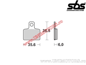 Pastilhas de freio dianteiras - SBS 803HF (cerâmica) - (SBS)