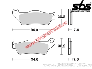 Pastilhas de freio traseiras - SBS 151MS (metálicas / sinterizadas) - (SBS)