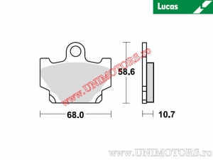 Pastillas de freno delanteras - MCB524 orgánicas - Lucas TRW