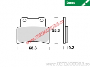 Pastillas de freno delanteras - MCB847SRM sinterizadas SRM - Lucas TRW