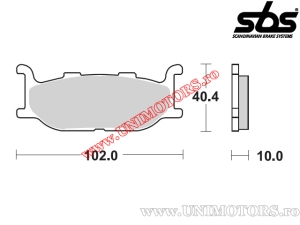 Pastillas de freno delanteras - SBS 170CT (tecnología de carbono) - (SBS)