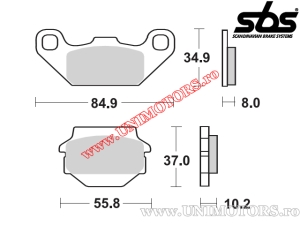 Pastillas de freno delanteras - SBS 591SI (metálicas / sinterizadas) - (SBS)