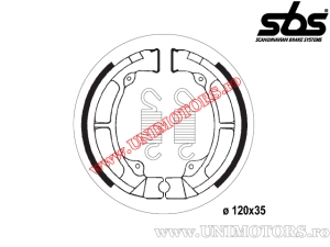 Pastillas de freno traseras - 120x35mm SBS 2056 - (SBS)