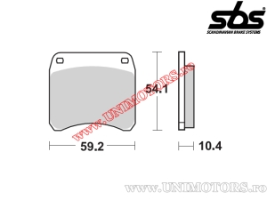 Pastillas de freno traseras - SBS 523HF (cerámica) - (SBS)