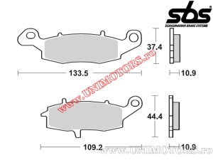 Pastillas de freno traseras - SBS 886LS (metálicas/sinterizadas) - (SBS)