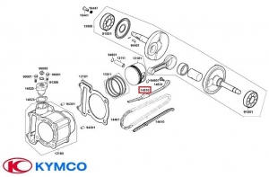 Patina motor distributie - Kymco Bet&Win / Grand Dink / Grand Vista / KXR / Maxxer (Quad) / MXU (Quad) / People 250cc - Kymco