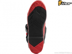 Pedale esterno enduro/cross radiale (rosso/nero) - Thor