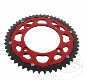 Pignone posteriore Dual ZF - 60 denti (passo 420) - Beta RR 50 Enduro Colore Rosso - Bianco - Racing - Sport - Enduro Sport Colo