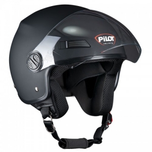 PILOT - Offenes FAZER Helm, matt schwarz [S]