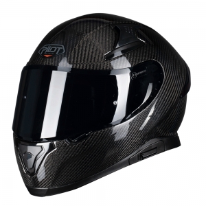 PILOTA - Casco integrale SNAKE [visiera solare] carbonio [XL] [visiera fumé extra]