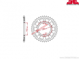 Pinhão traseiro de alumínio Honda CBR 600F / CBR 900 RR / NX 700 / NX 750 / XL 1000 Varadero / Yamaha YZF-R6 - JTA 1303 - (JT)